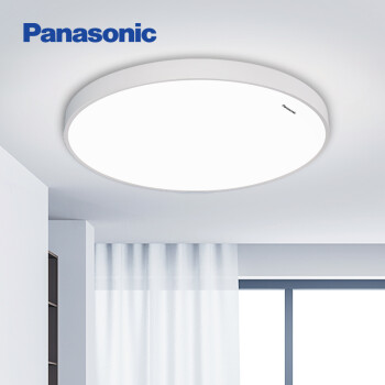 松下（Panasonic）卧室灯LED吸顶灯卧室书房段调色现代简约吸顶灯白色铁艺24瓦	
